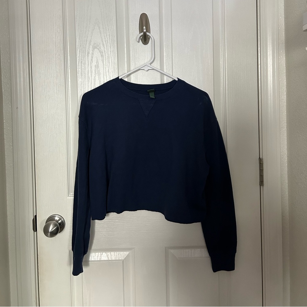 Blue Crop Tee
